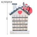 Xmas Advent Calendar Christmas Advent Calendar House 25 Days Countdown Wall Art Decoration Smooth Edge Burr-free Perfect for Southeast Asian Buyers Christmas Ornament. 
