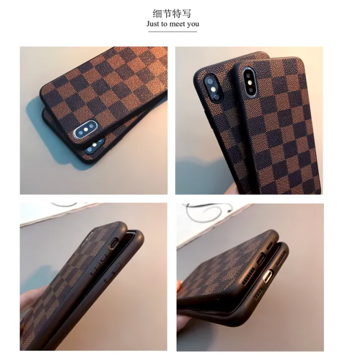 FELMYST%20Luxury%20Case%20For%20iPhone%2011%20Fashion%20LV%20Simple%20Brand%20Cute%20Soft%20border%20Mobile%20Phone%20Casing%20Girl%20Women%20Vintage%20Lattice%20Shockproof%20Cover%20-%20Image%2010