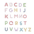 26pcs/set Cute Alphabet Paper Clips Stationery Metal Clear Binder Clips Photos Tickets Notes Letter Paper Clip. 