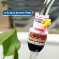 Universal Water Filter 6 Layers Faucet Filter Kitchen Foamer Shower Water Purifier for Kitchen Tap. 