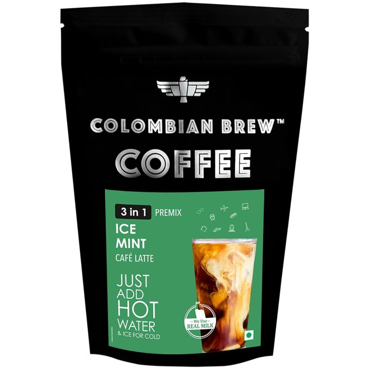 Colombian Brew Mint Café Latte, Instant Coffee Powder Pre-mix (3 in 1) 1kg (FROM INDIA) SAB