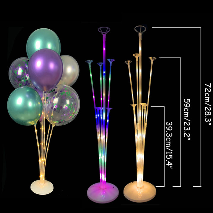 Led Balloon Column Stand Party Led Balloon With Base Clips Wedding ...