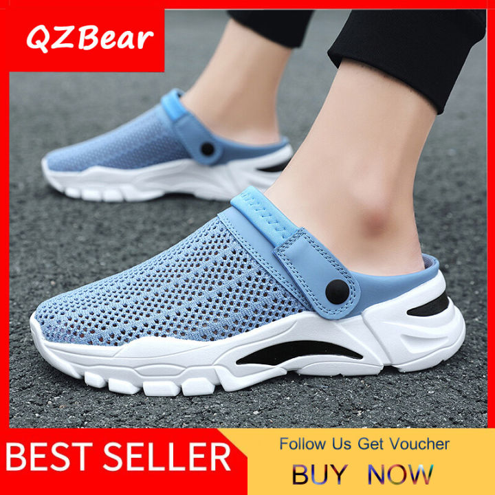 【ZIME】Korean men's shoes half slippers sandals men's beach shoes new fashion shoes men