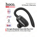 Bluetooth V5.0 Hoco E26 Plus earphones with a capacity of 50mAh, microphone support for calling, 4-hour usage time, stylish and luxurious design. 