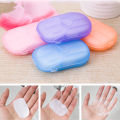 Mini Portable Travel Soap Paper Sheets Disposable Soap Sheets Portable Hand Washing Bath for Home Outdoor Camping 20pcs/Box. 