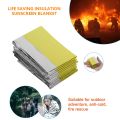 Emergency Blanket Lifesaving Thermal Insulation Sunscreen Blanket Gold Silver-goldandsilver. 