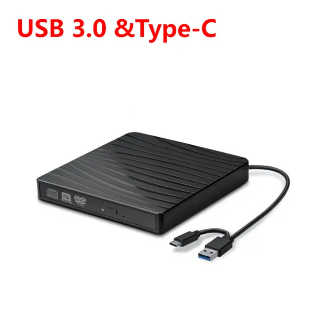 Usb%203.0%20Type-C%20Dvd%20Drive%20External%20Optical%20Drives%20Enclosure%20Case%20Portable%20Dvd%20Cd-Rom%20Player%20Enclosure%20For%20Desk%20Computer%20Lap%20-%20Image%204