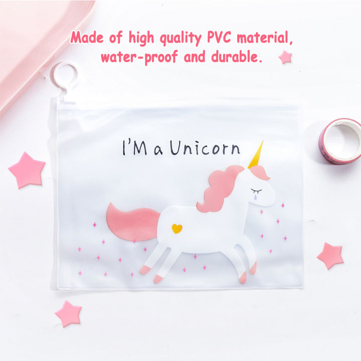 Cartoon%20PVC%20Transparent%20Pencil%20Case%20Document%20Bag%20Water-Proof%20Zipper%20Pouch%20File%20Folder%20Stationery%20Organizer%2021*17CM%20/%208.3*6.7Inch%20-%20Image%204