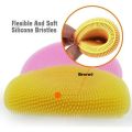Multipurpose Kitchen Silicone Scrubber Non Stick Dishwashing Cleaning Sponge 5 Colors（5 Pieces）. 