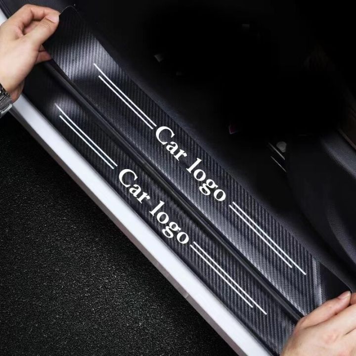 4PCS%20PERODUA%20Car%20styling%20Door%20Carbon%20Fiber%20Sill%20Scuff%20Plate%20D%C3%A9cor%20Sticker%20with%20Courtesy%20Car%20Logo%20-%20Image%208