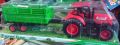 Truck Farm Tractor Car with Bucket Trailer Modern Farm Machinery Car Toy Combination Simulation Farmer Tractor Hobby Toys For Kids. 