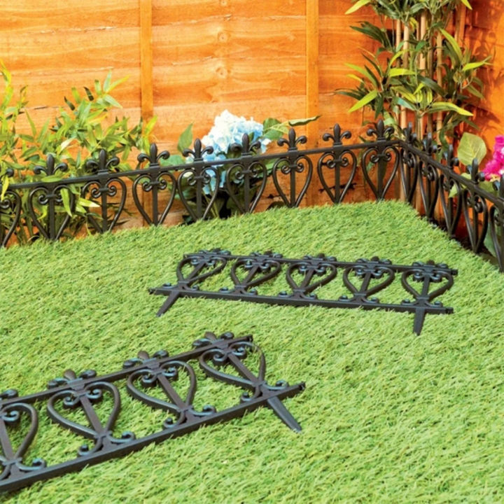 Garden%20Mini%20Fence%20Set%203Pcs%20%7C%20Outdoor%20Decorative%20Fence%20Landscape%20Plastic%20Black%20Edgings%20Garden%20Picket%20Fencing%20Lightweight%20Landscape%20Path%20Panels%20for%20Grass%20Lawn%20Flowerbeds%20Plant%20Borders%20%7C%20Nisaco%20Mall%20-%20Image%206