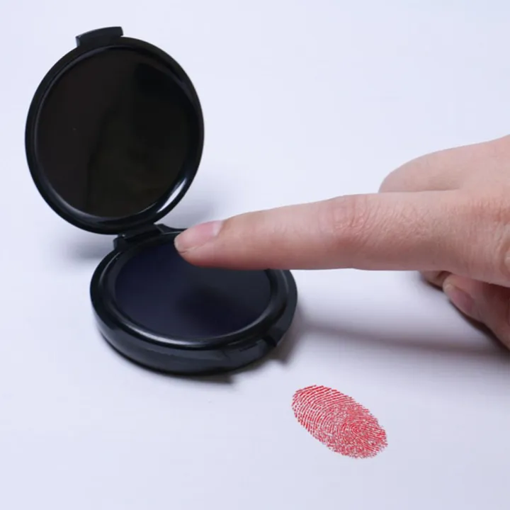 Finger Ink Ink Box 【NEW】 Fingerprint Ink Pad Compact Waterproof Fingerprint Ink Pad for ...