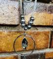 Oxidize silver color long round, water drop, square, Marquise Sheps round pendent design fancy necklace with chain tassel for women and girl. 