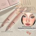 Matte Pearl White Highlighter Pen Double-headed 3D Contouring Make Up Stick Face Multifunctional Lying Silkworm Brighten Pencil. 
