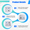 Wall Embedded Wireless AP In-Wall Wireless Socket for Hotel and Home Use. 