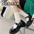 Socks Velvet Sock Ice Ice Ice Thin Mid-Calf Length Socks Summer Long Socks Spring and Autumn Thin Loose Stockings Socks Summer. 