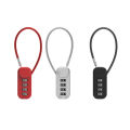 4 Digit Combination Code Number Lock With Spring Coil Wire Rope For Luggage Zipper Bag Backpack Suitcase Drawer Locks. 