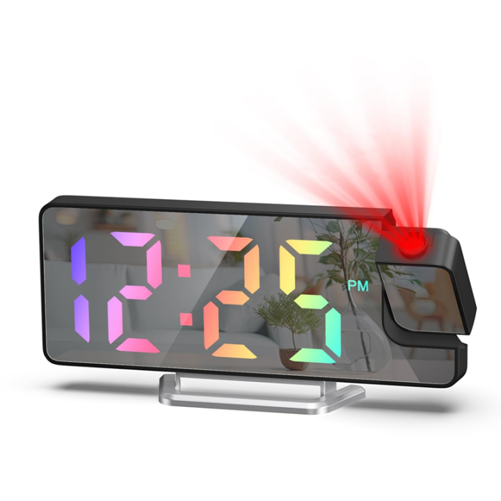 Projection Alarm Clock Projection Clock for Bedroom Ceiling Ceiling ...