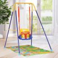 Children Horizontal Bar Swing Courtyard Hanging Basket with Stand (BS66). 