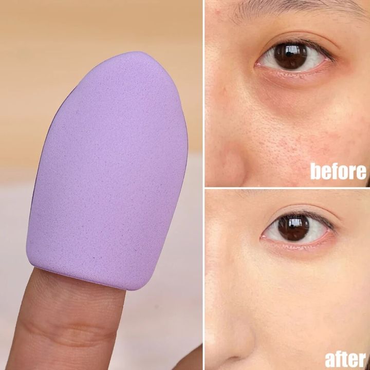 %E3%80%90HUT%E3%80%91%202/5Pcs%20Mini%20Size%20Finger%20Cosmetic%20Puff%20Concealer%20Foundation%20Puff%20Air%20Cosmetics%20Cushion%20Sponge%20Makeup%20Dry%20Wet%20BB%20Creams%20Applicator%20-%20Image%203