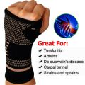 Copper Wrist Support Professional Gym Wristband Sport Safety Compression Glove Gym Wrist Guard Arthritis Sleeve Palm Hand Bracer. 