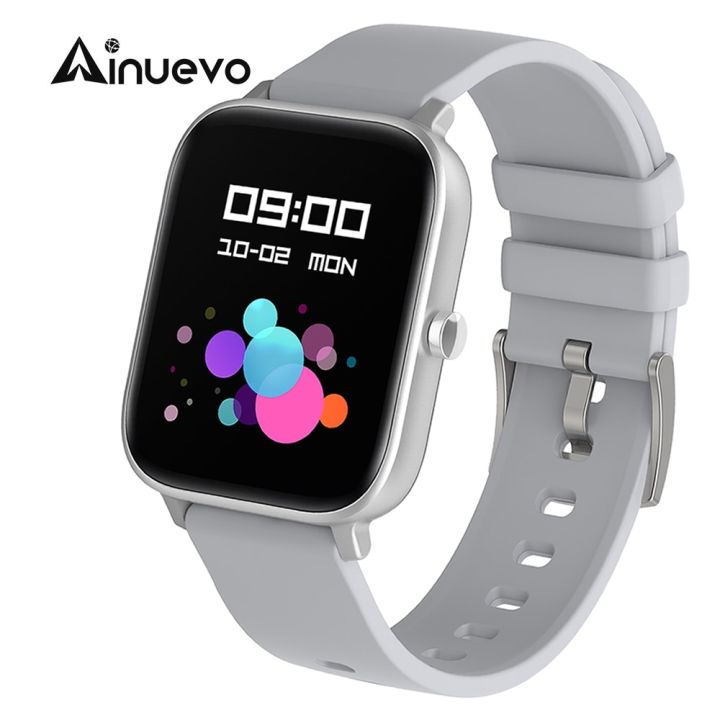 Ainuevo P8GT Bluetooth Call Smart Watch 1.7HD Display Heart Rate Waterproof IP67 28+ Sport Modes