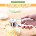Garlic Press Mincer Stainless Steel Multifunction Crusher Kitchen Cooking Ginger Squeezer Masher Handheld Ginger Mincer Tools. 