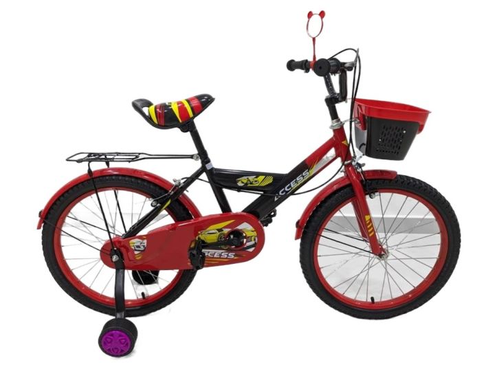 Kids'%20Bicycle%20BMX%2016'%20with%20basket%20Support%20wheels%20luggage,%20superior%20Hiker%20bikes%20with%20Mirror%20-%20Image%203