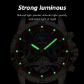 POEDAGAR brand fashionable business luxury waterproof automatic mechanical men's watch. 