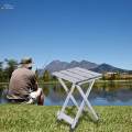 Folding Camping Stool Outdoor Foldable Stool Lightweight Aluminum Alloy Portable Camping Chair Camp. 