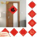 SuperRide Handmade Thick Rice Paper 20pcs Chinese Red Xuan Paper for Spring Festival New Year Decoration Traditional Fu Character Writing Paper for Southeast Asian Buyers Chinese Calligraphy Paper. 