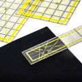 5 Pack Acrylic Quilting Ruler Set Square Acrylic Quilter Ruler Fabric Cutting Ruler Clear Mark Acrylic Ruler Set Kit. 