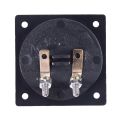 Kqueebee Square Shape Double Binding Post Type Speaker Box Terminal Cup Black. 