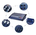 YAMAHA PMX802D Professional Powered Audio Mixer 8-Channel 16DSP 2-Layer Equalizer EQ 650W High-Power 2-channel support PC USB MP3 Bluetooth Player. 