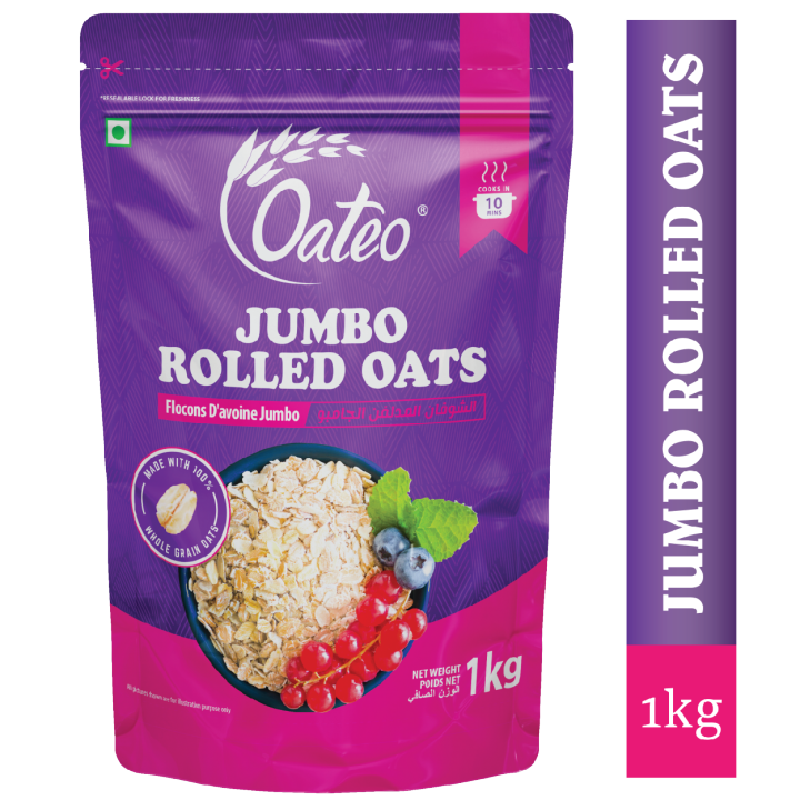 Oateo Rolled Oats Pouch - 1kg