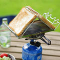 Folding Camp Stove Toaster Stainless Steel Bread Toaster Rack for Camping Backpacking Picnic. 