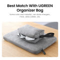 UGREEN 13-14.9 Inch Laptop Case Bag, Computer Handbags,PU Suede Leather Soft Padded Zipper Cover Sleeve Case for MacBook Air, MacBook Pro iPad Pro, Microsoft Surface, Samsung, Dell. 