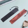 SF Creative Retro Sandalwood Bookmark Chinese Style Engraving Book Clips Gifts Moon Tree Mountain Wooden Page Holder School Office Supplies. 