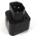 IEC 320 C14 Plug Adapter ,schuko plug adapter iec c14 to schuko female socket adapter Multi function power conversion plug. 