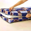 Semi cotton Mattress cover protector zippered mattress cover multicolor graphic design size can be customised come to cart. 