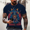 Japanese samurai 3D print T-shirts for men fashion o-neck short sleeve men's T shirt Harajuku hip hop streetwear Ninja tees tops. 
