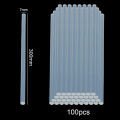 100Pcs Glue Gun Stick 30cm Long Stick Clear Hot Melt Adhesive 7mm Full Size Diameter Sticks for Craft Creating 25 Pcs lot. 