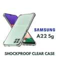 Shockproof Clear Case For Samsung Galaxy A22 5g Back Cover Transparent Silicone Case Soft Airbag Bumper Lens Protection Cute Design For Girls Boys New. 