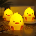 Cartoon Duck Night Light Built-in Battery Cute Night Lamp Little Yellow Duck Night Light Children's Cartoon Creative Gift 1Pcs. 