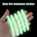 AutoBizarre 20pcs Holographic Luminous Anti-Collision Glow in The Dark Wheel Rim Stickers Night Reflective Tape Warning Sticker for Decoration Universal for All Cars Bikes Motorcycles Bicycle Trucks NUZ. 
