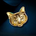 Vintage Blue Eye Cat Mask Brooch Vintage Style Corsage Exquisite Niche Design Pins Women Fashion Clothing Accessories. 