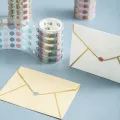 Sweet Journal Morandi Based Dot Washi Tape PET Stickers INS Album Diary Journal Decorative Scrapbooking DIY Sticker. 