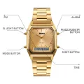 SKMEI Sports Quartz Stainless Steel Dual Display Chrono Waterproof Watch for Men 1220. 