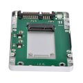【Silver 】 2.5 Inch SATA To Mini SATA Mini 2.0 To SATA SSD Enclosure For Laptop PC Hard Disk Case. 